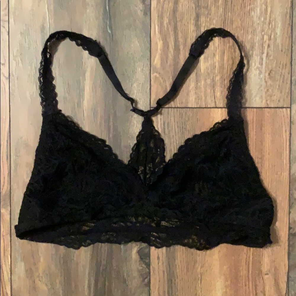 Black Lace Racerback Bra